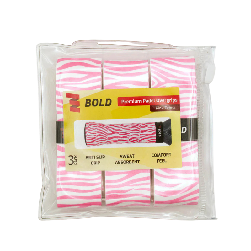 Overgrip Bold Zebra Rosa x3